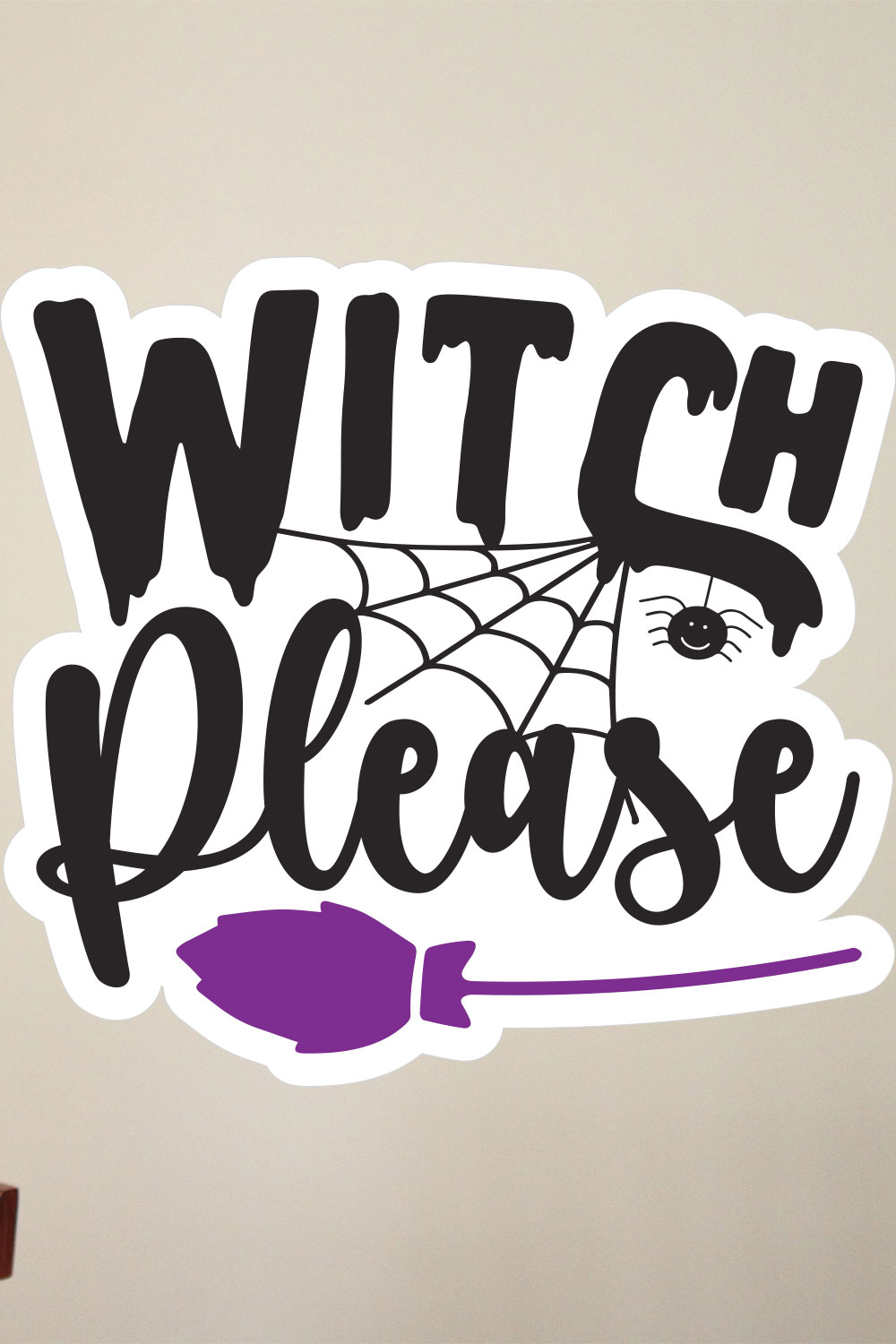 Halloween Sticker SVG Bundle pinterest preview image.