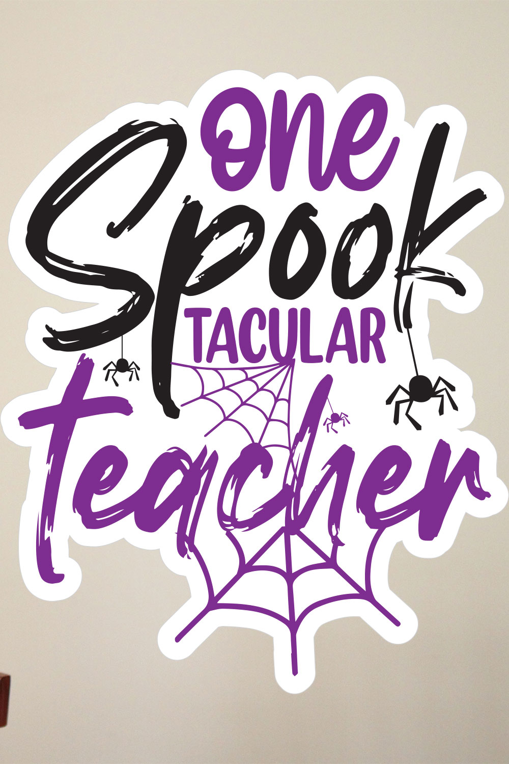 Halloween Sticker SVG Bundle pinterest preview image.