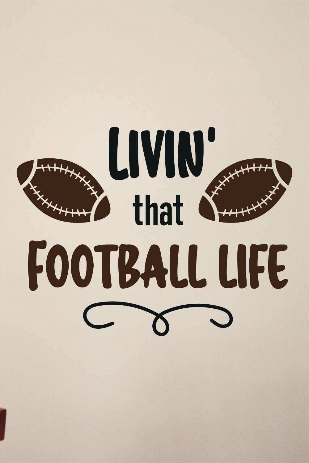 Football SVG Design Bundle pinterest preview image.