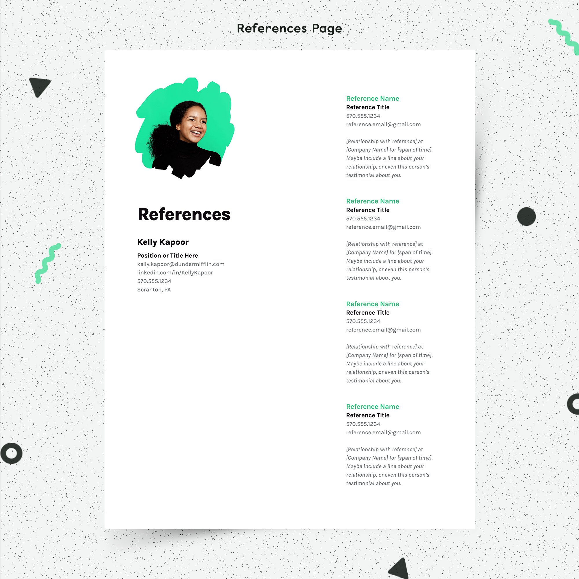 04 resume template references 263