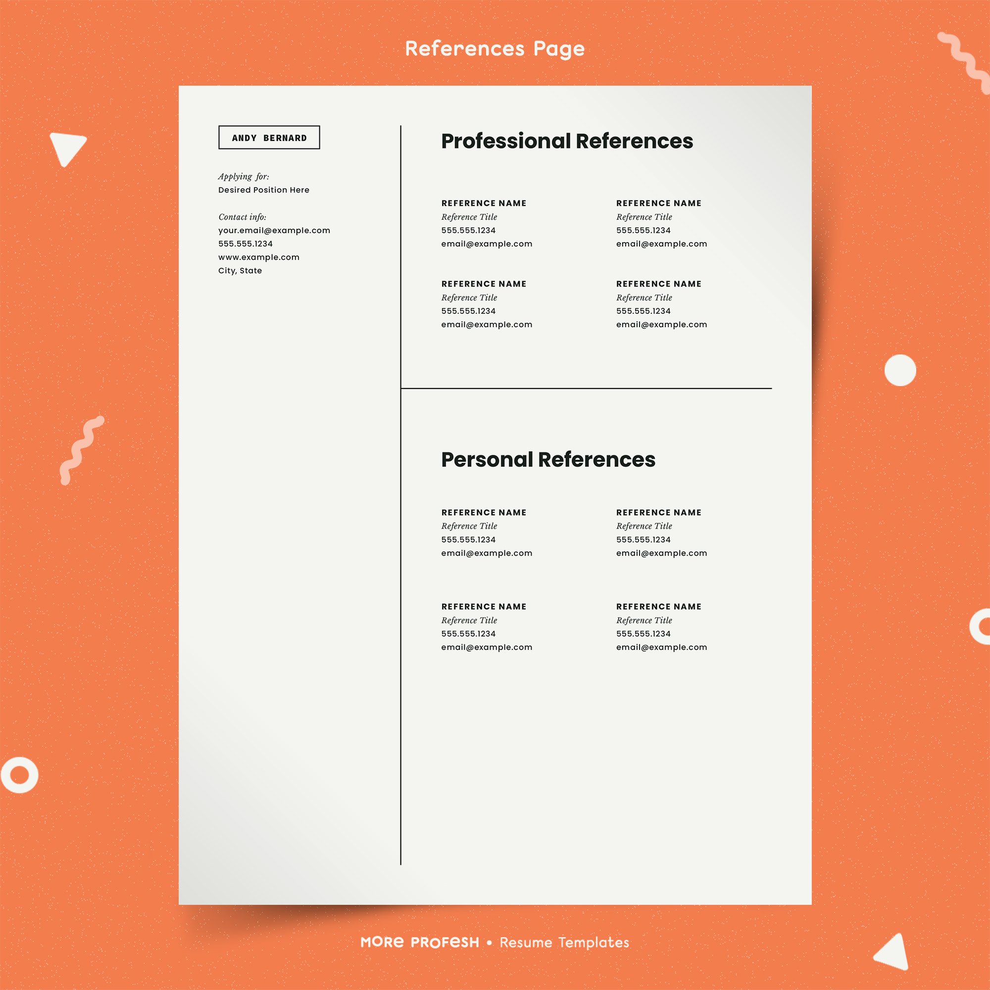 04 resume template references 631
