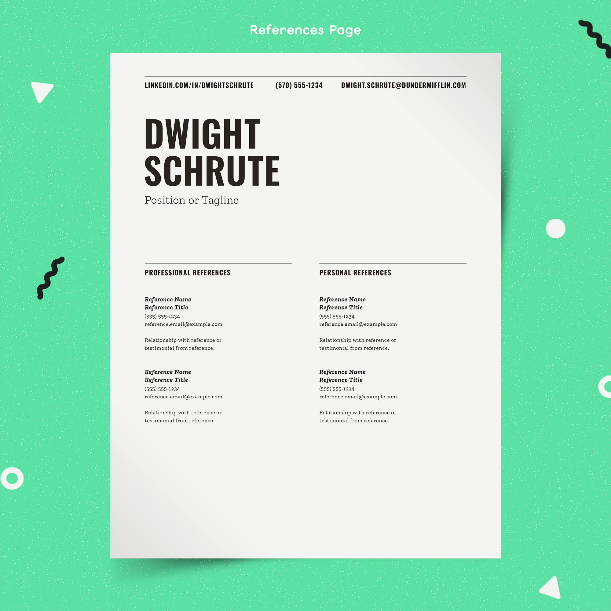 04 resume template references 746