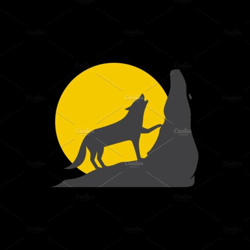 hill with wolf howl night logo cover image.