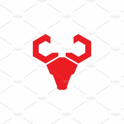 cow head with unique horn logo cover image.