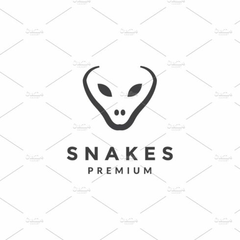 modern shape Cobra snake face logo cover image.