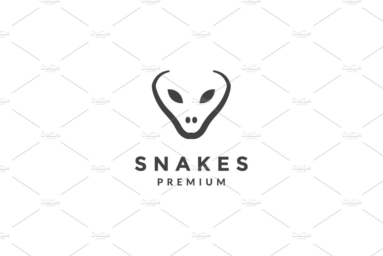 modern shape Cobra snake face logo cover image.