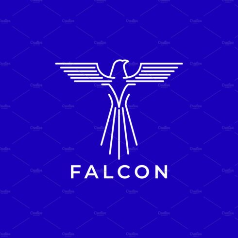 falcon fly line minimalist logo cover image.