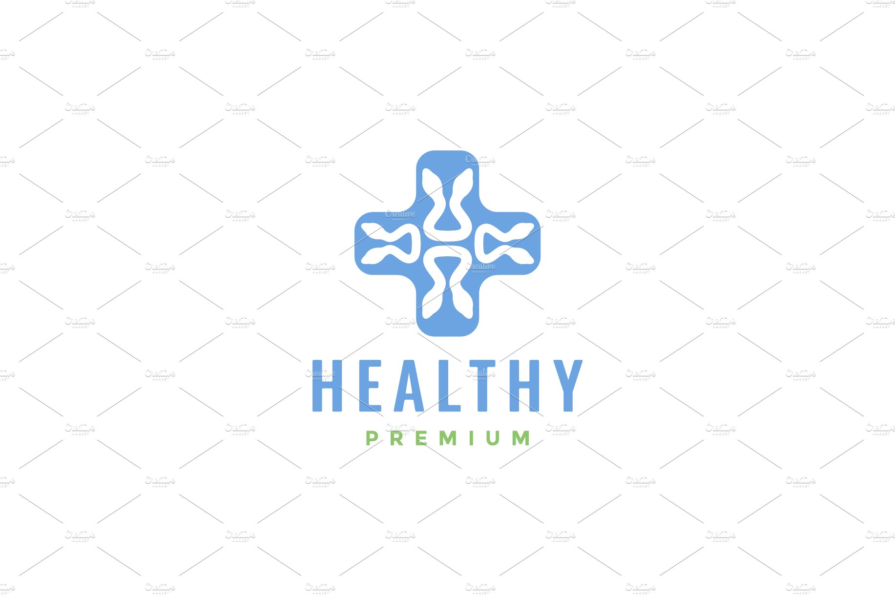 cross health medical snake logo cover image.