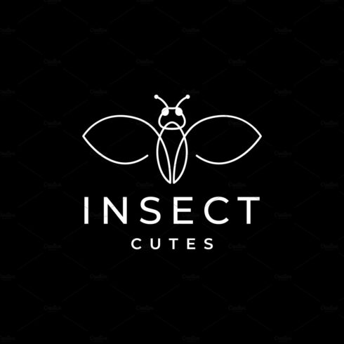 insect butterfly line logo cover image.
