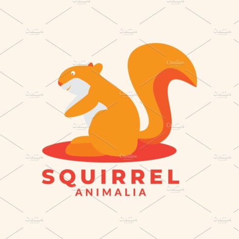 squirrel abstract cute logo cover image.