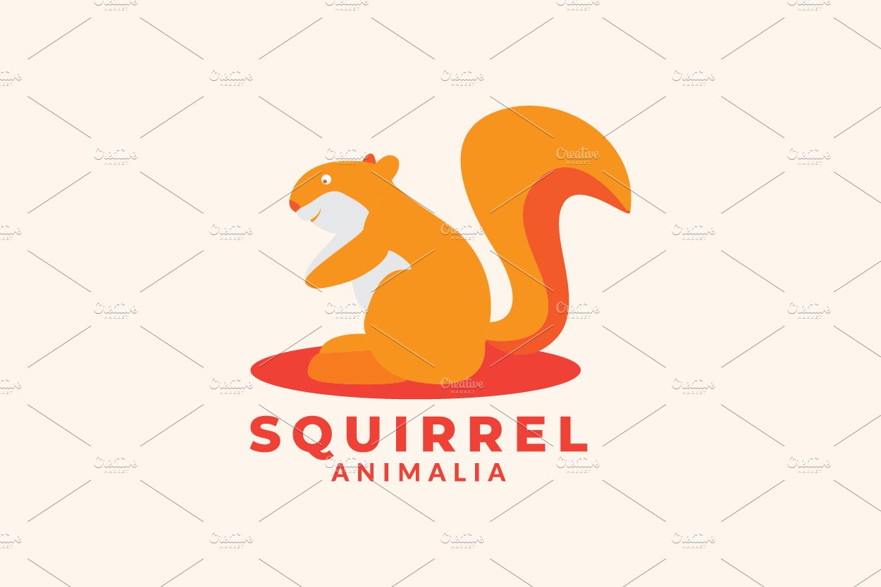 squirrel abstract cute logo cover image.