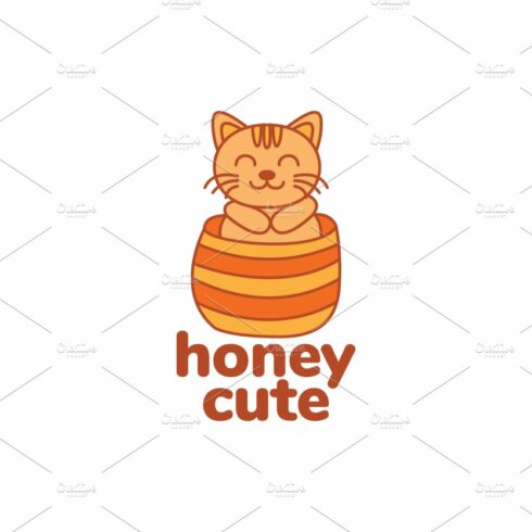 kitten or pet hiding cute logo cover image.