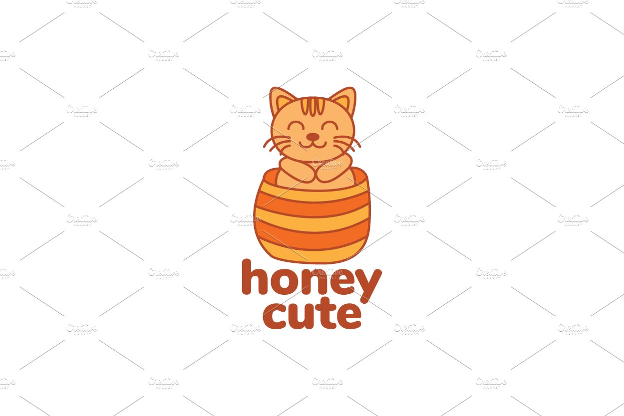 kitten or pet hiding cute logo cover image.