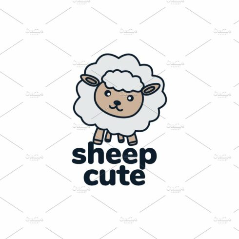 lamb or sheep or goat cute logo cover image.