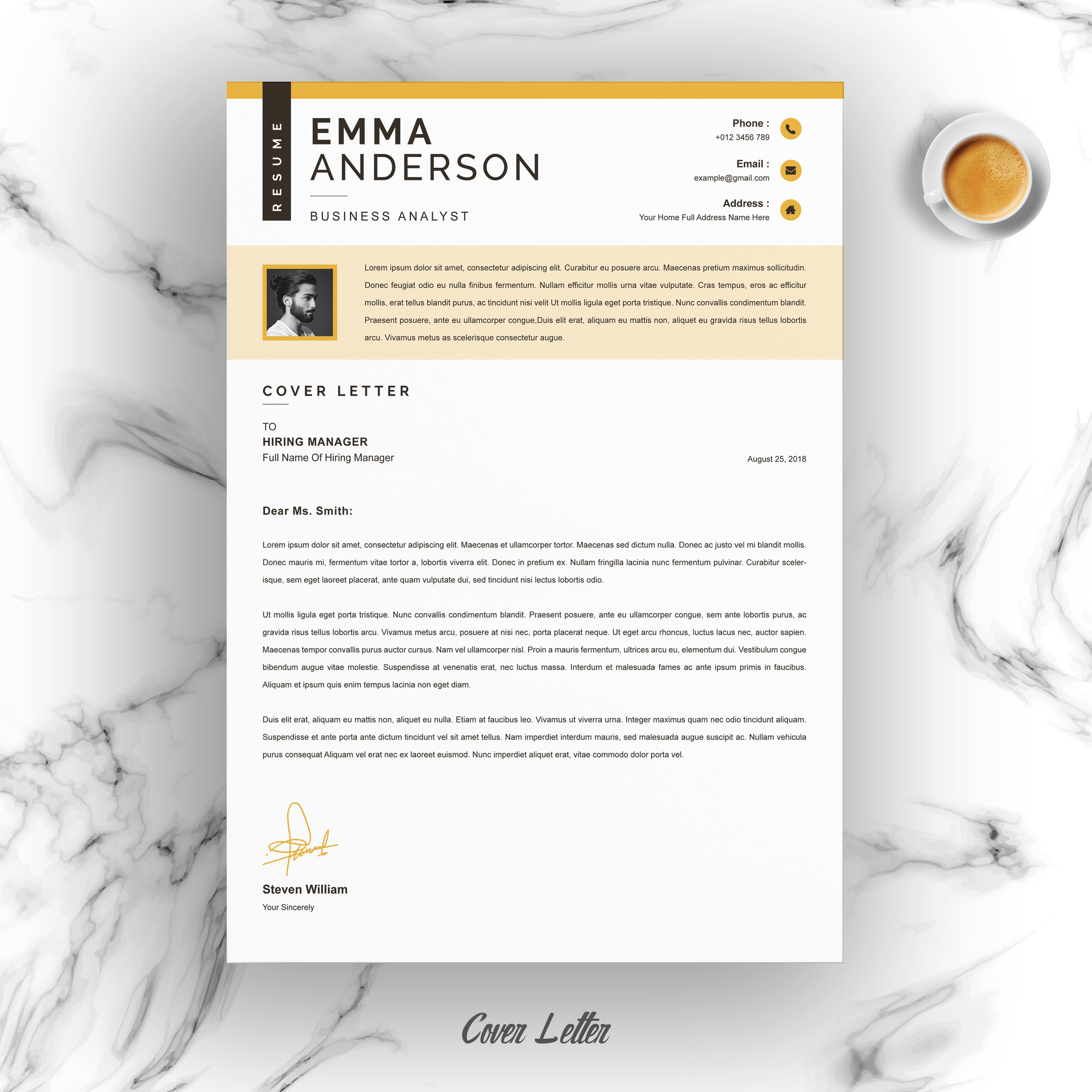 04 resume cover letter page free resume design template 138