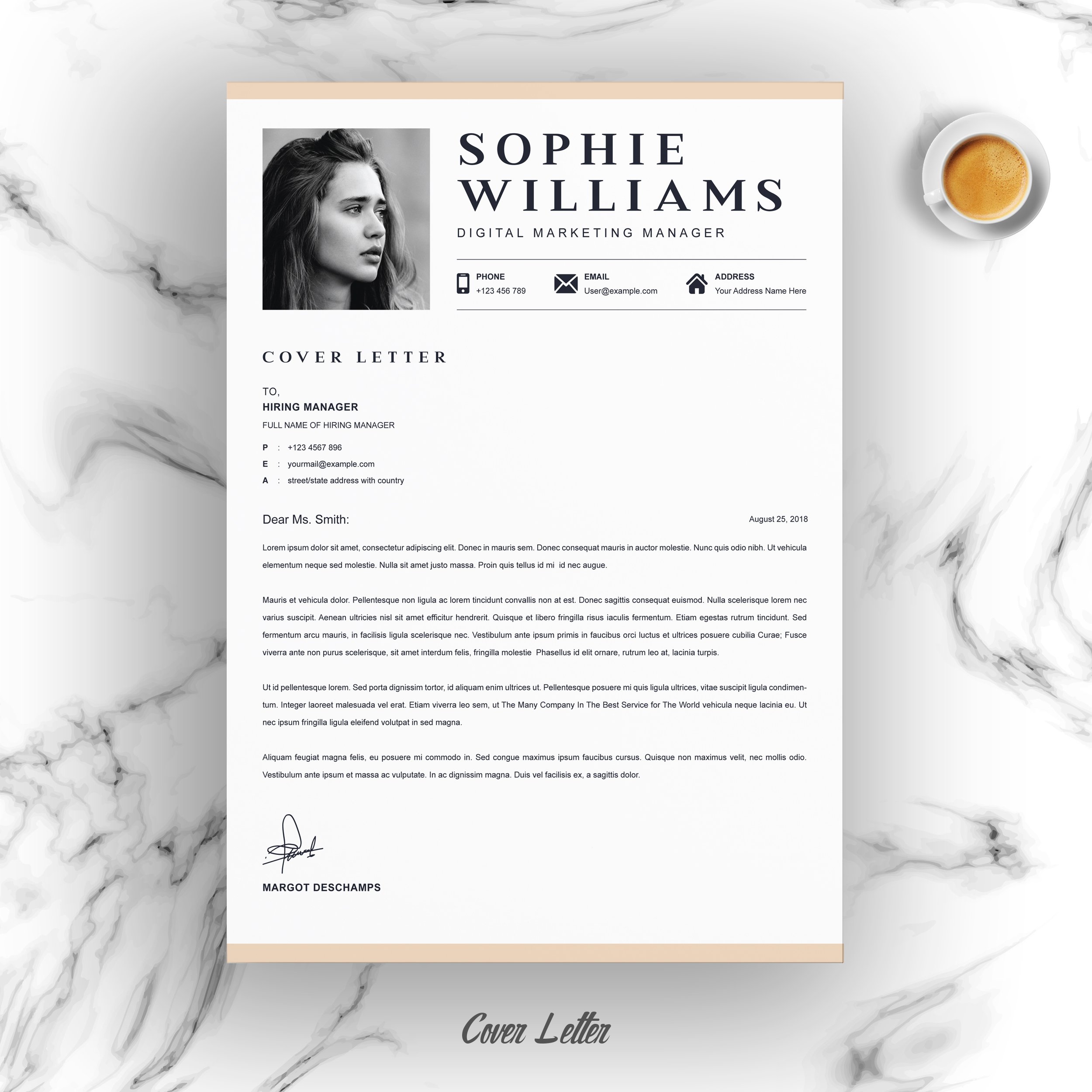 04 resume cover letter page free resume design template 341
