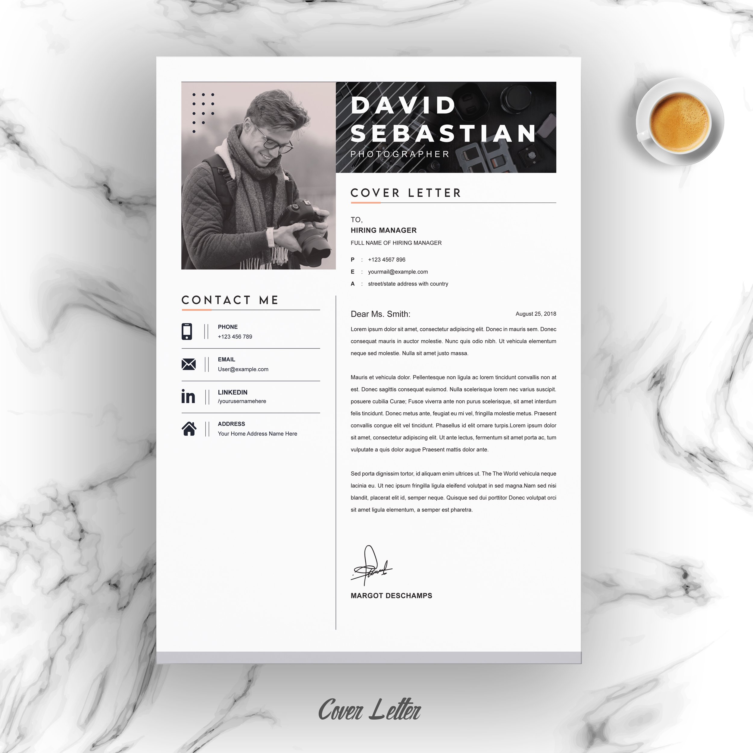04 resume cover letter page free resume design template 531