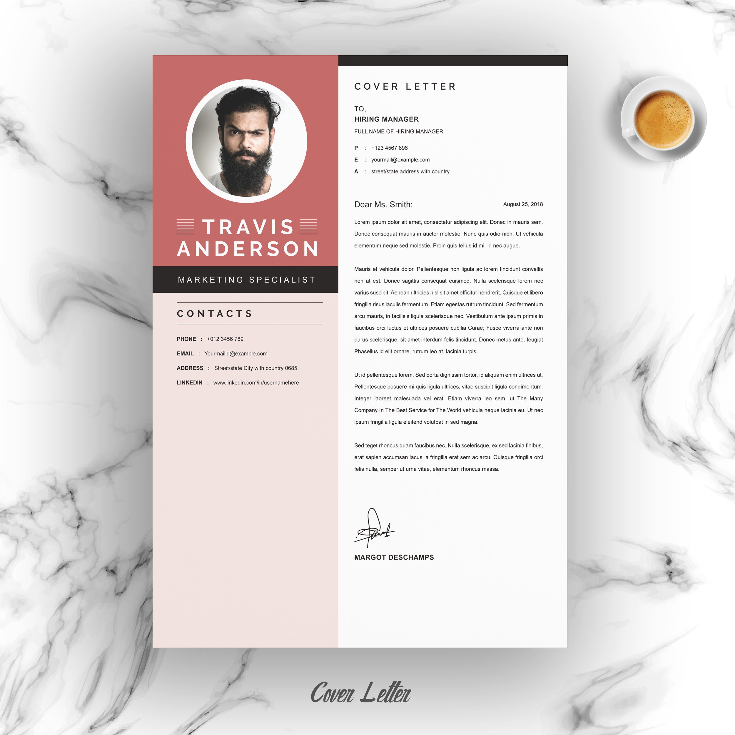 04 resume cover letter page free resume design template 579