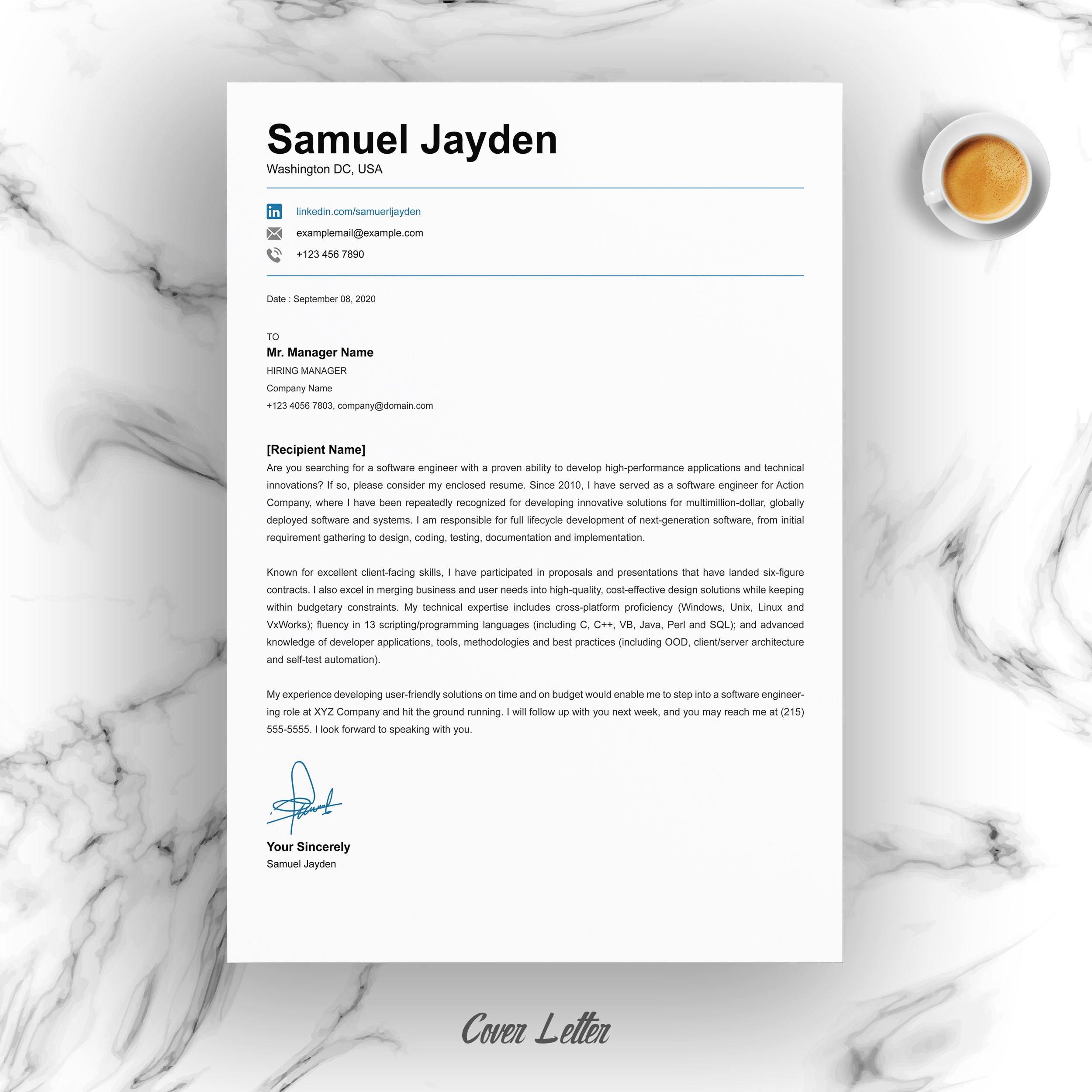 04 resume cover letter page free resume design template 649