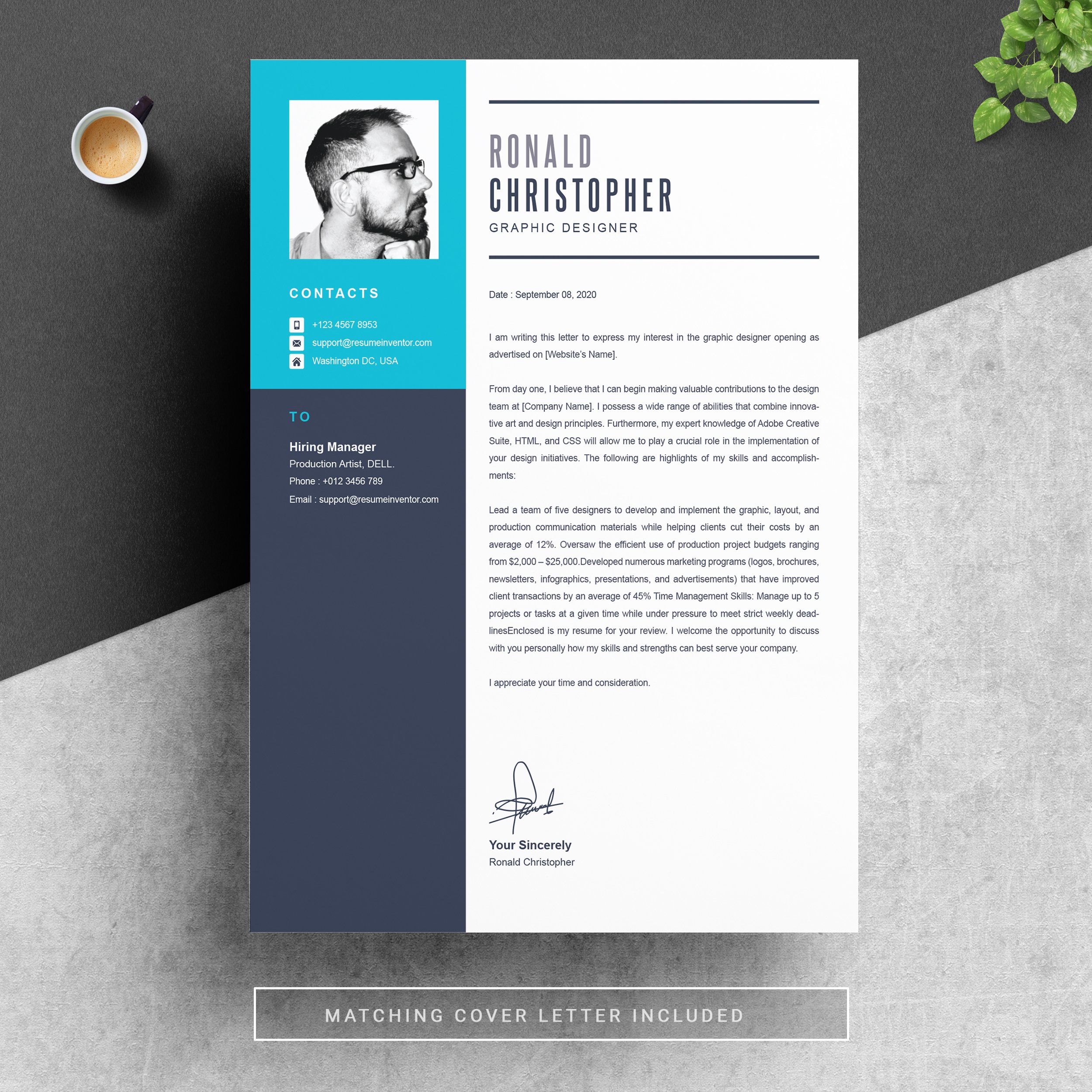 04 resume cover letter page free resume design template 790