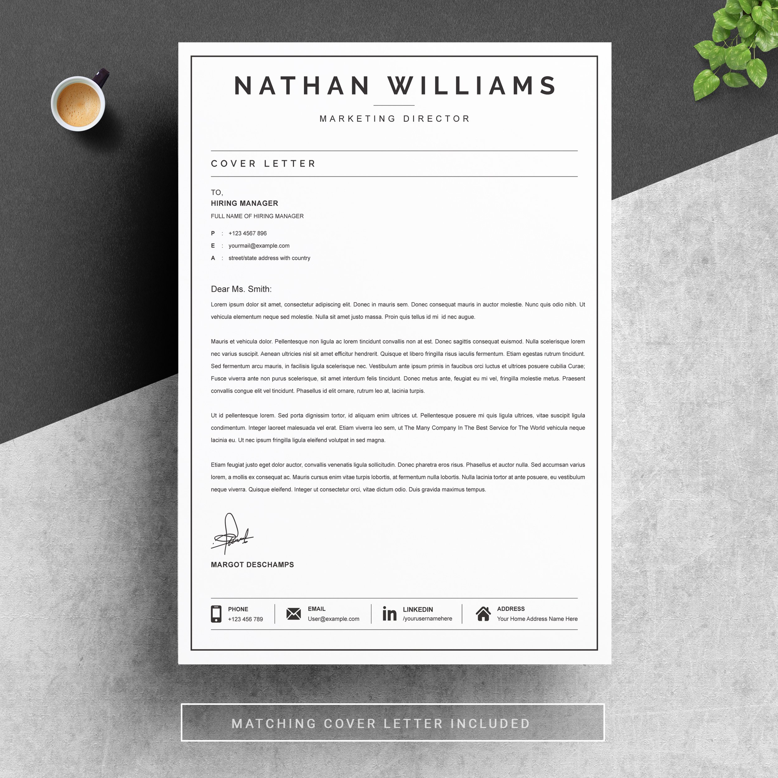 04 resume cover letter page free resume design template 804