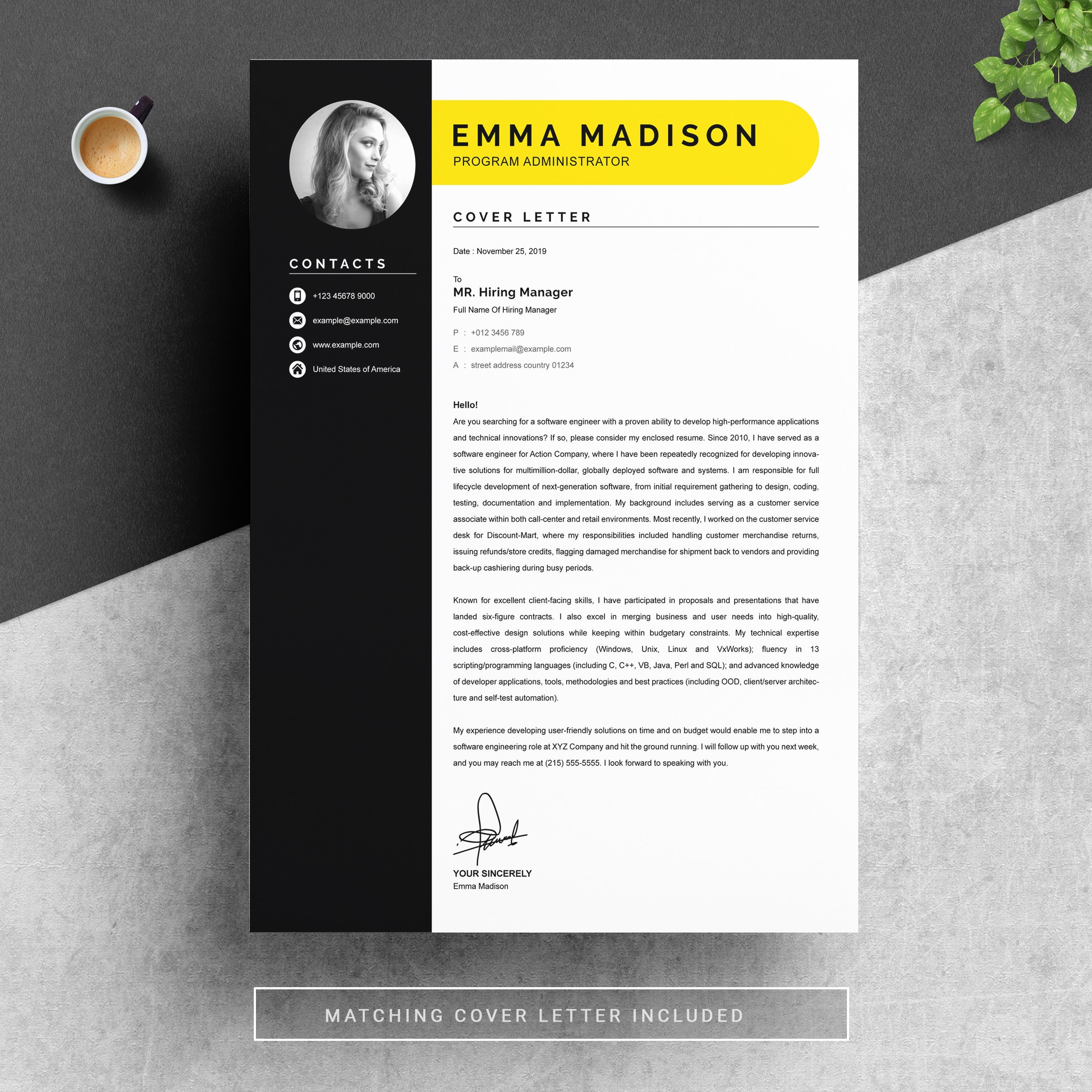 04 resume cover letter page free resume design template 919 2
