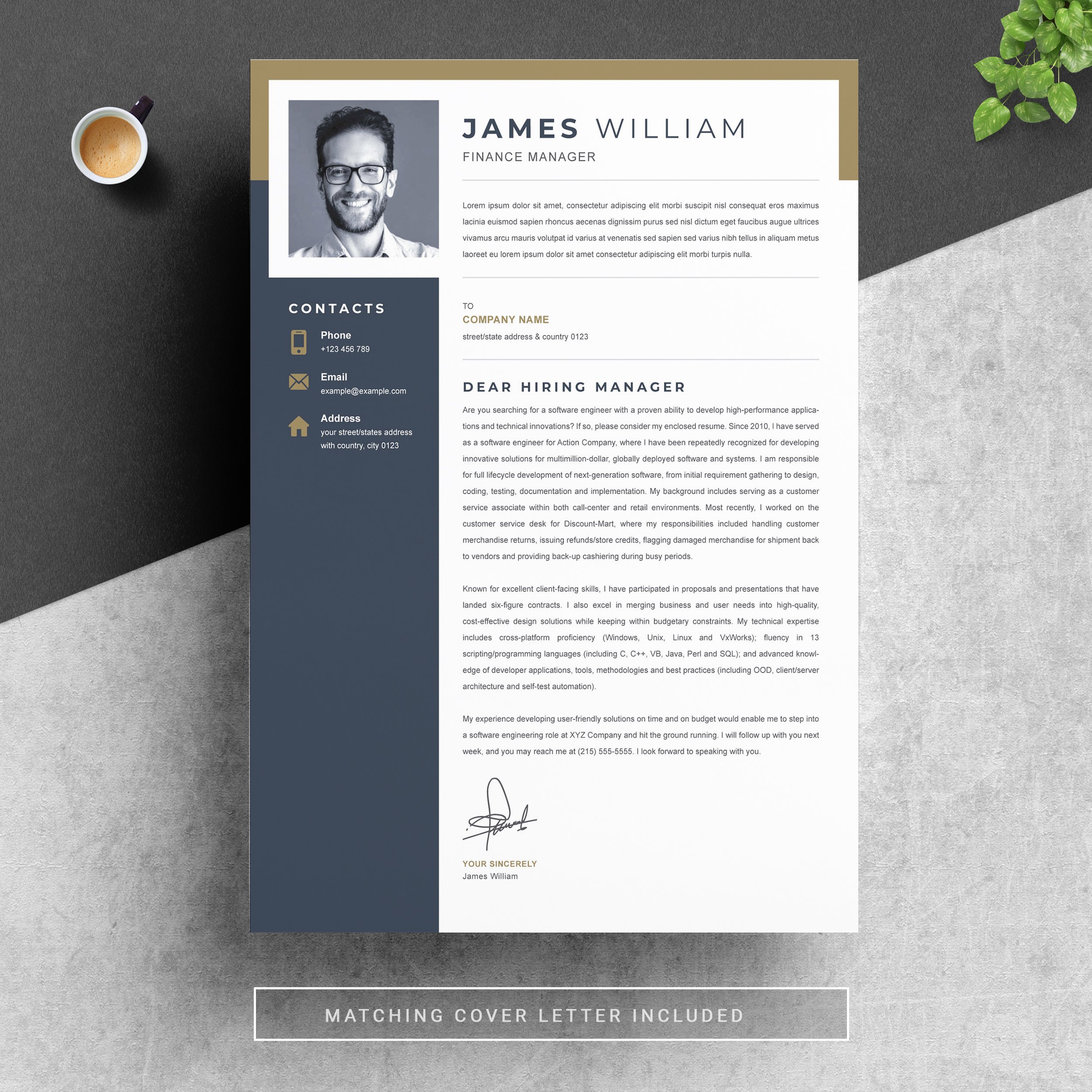 04 resume cover letter page free resume design template 949