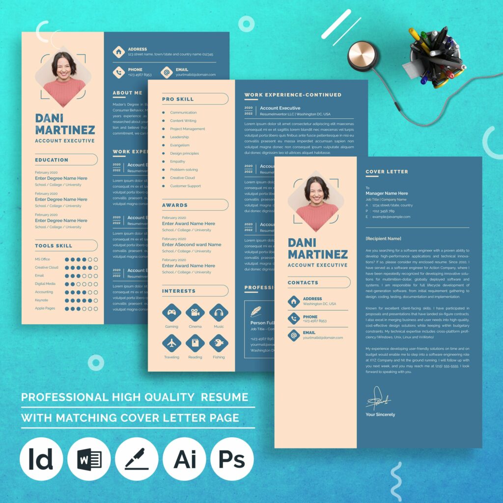 Accountant Executive Resume Template – MasterBundles