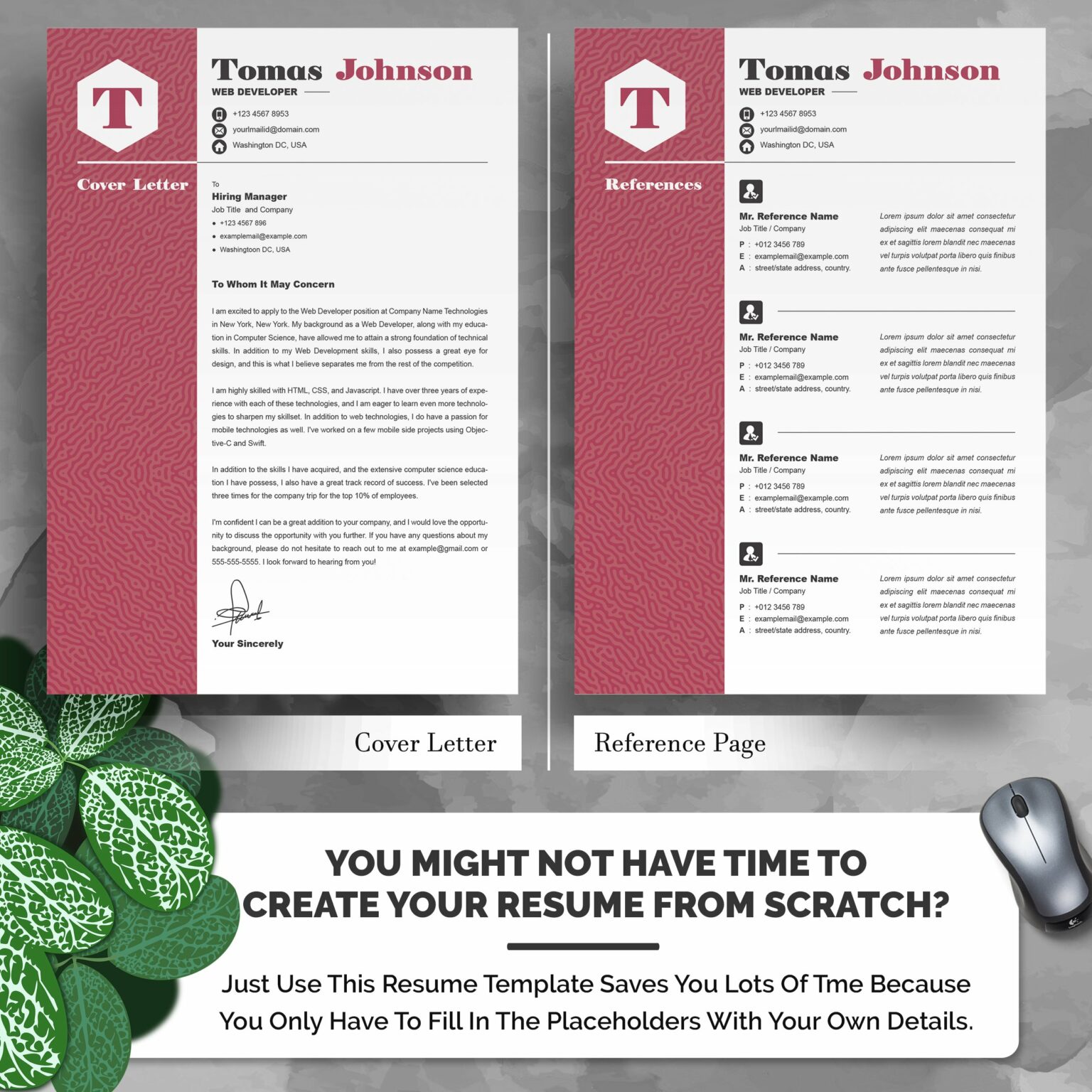 Creative Resume Template Modern CV MasterBundles