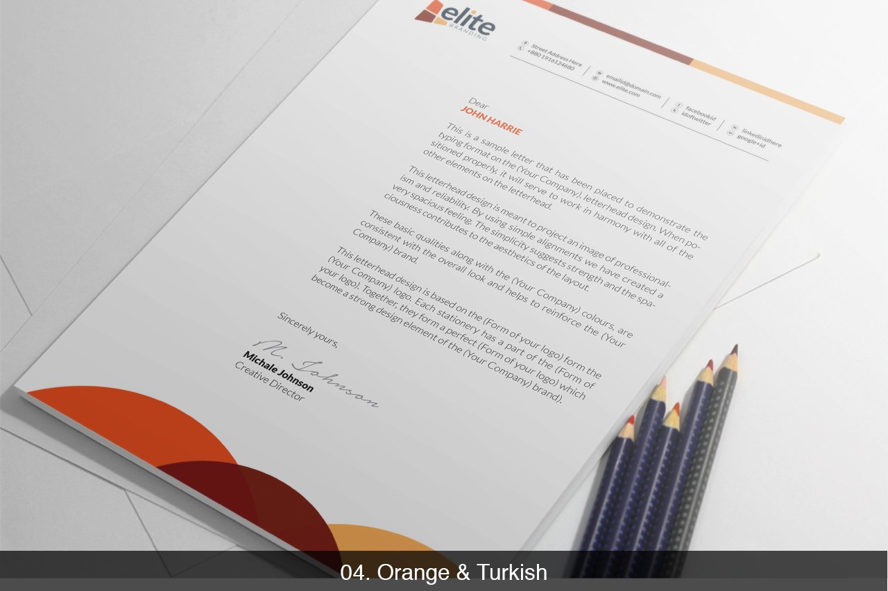 04 elite corporate clean letterhead template 611