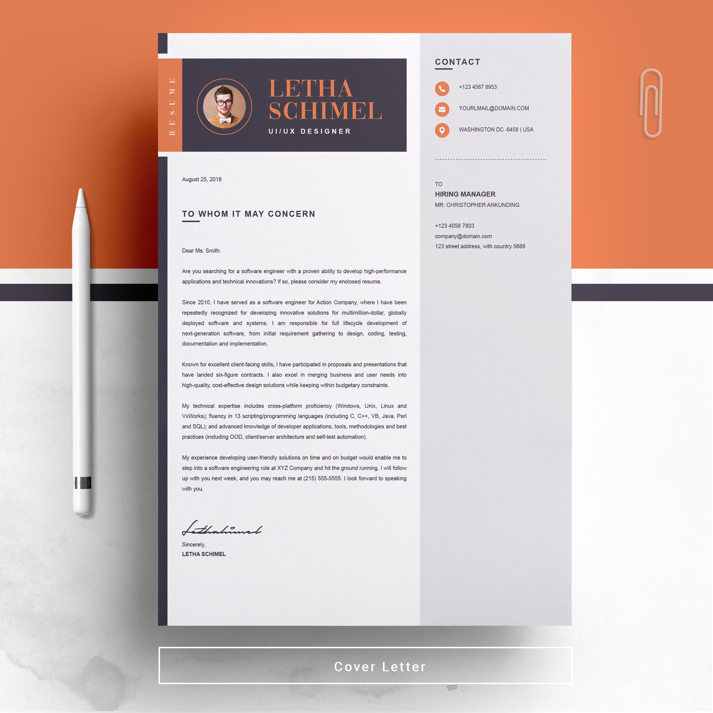 04 free resume page no 02 design template 119