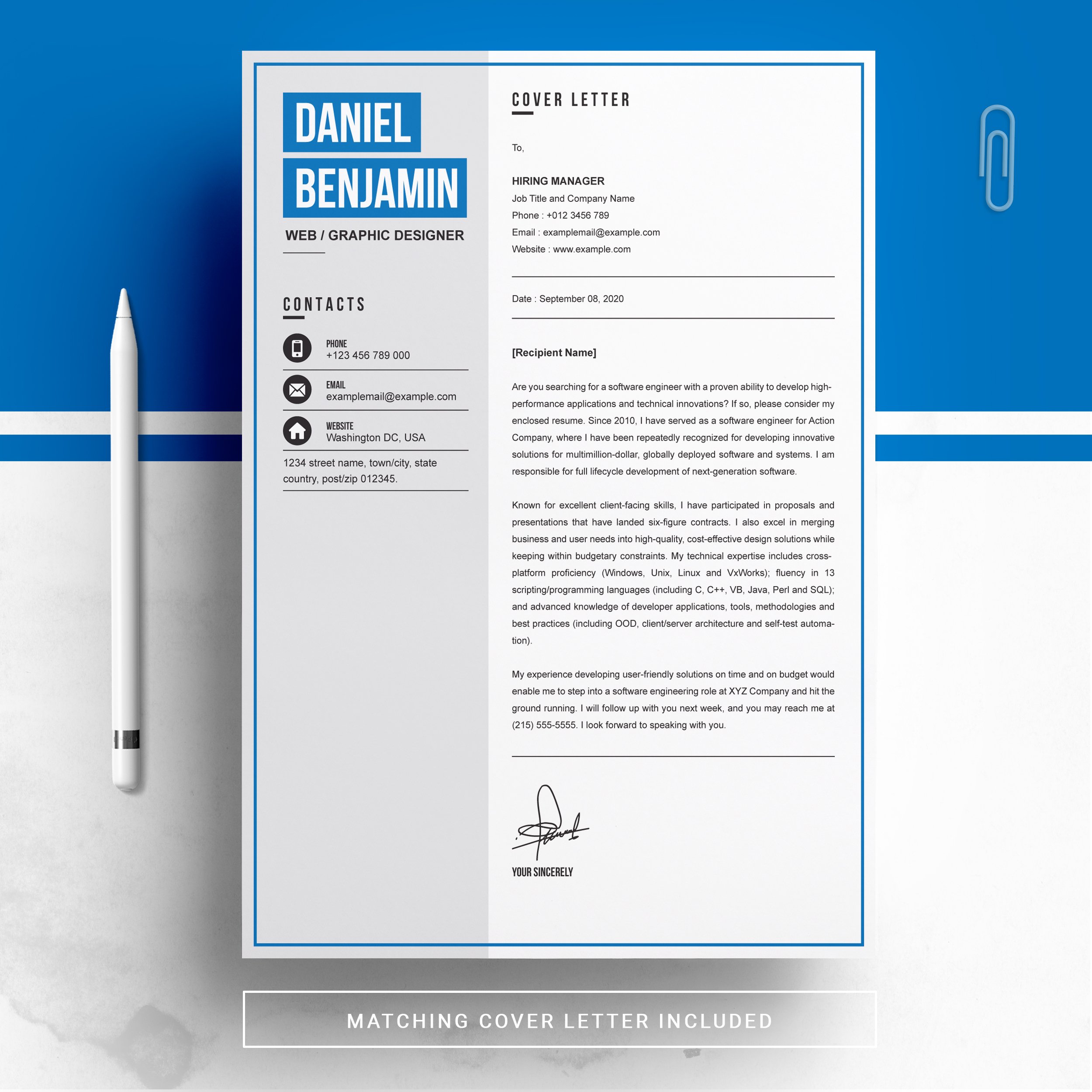 04 free resume page no 02 design template 347
