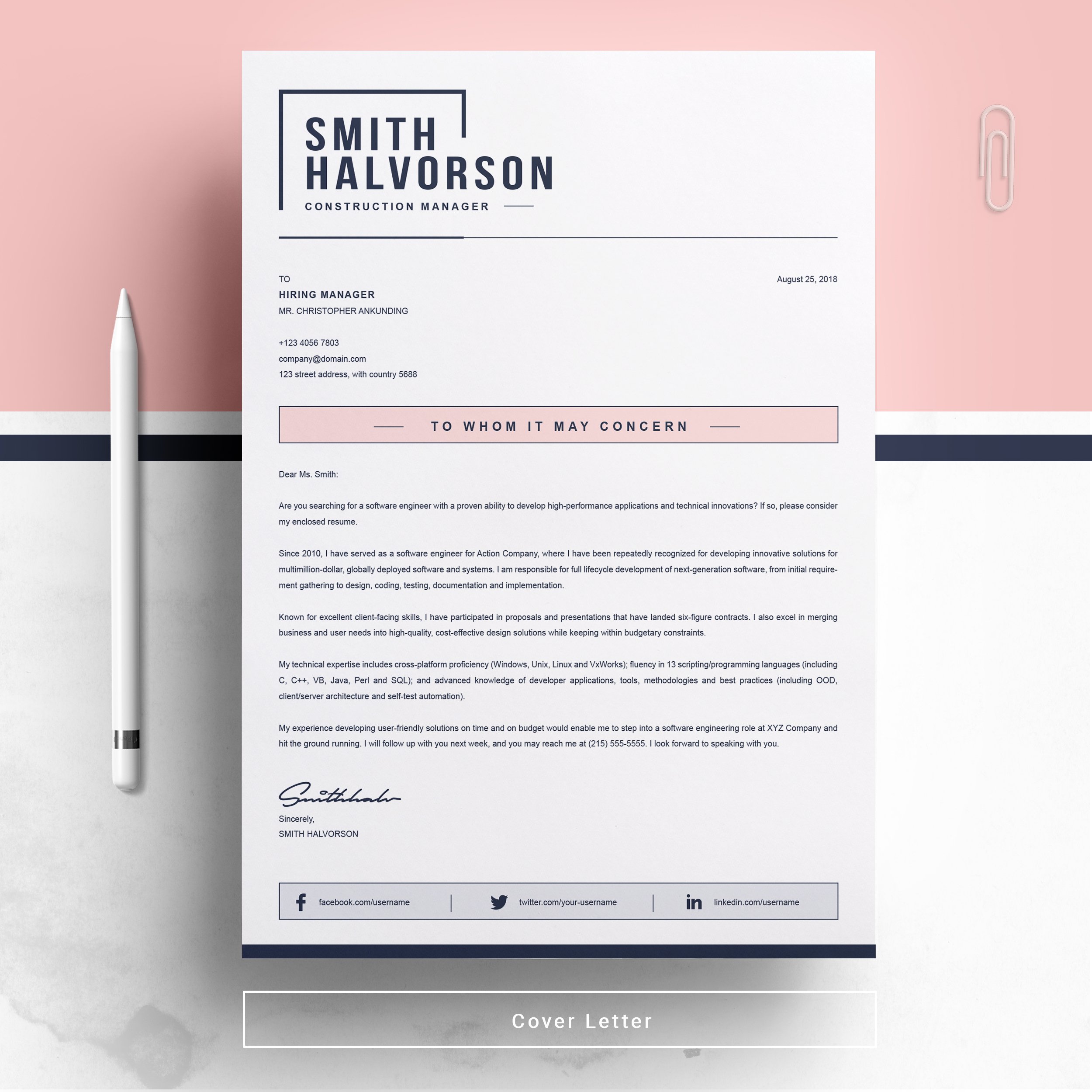 04 free resume page no 02 design template 555