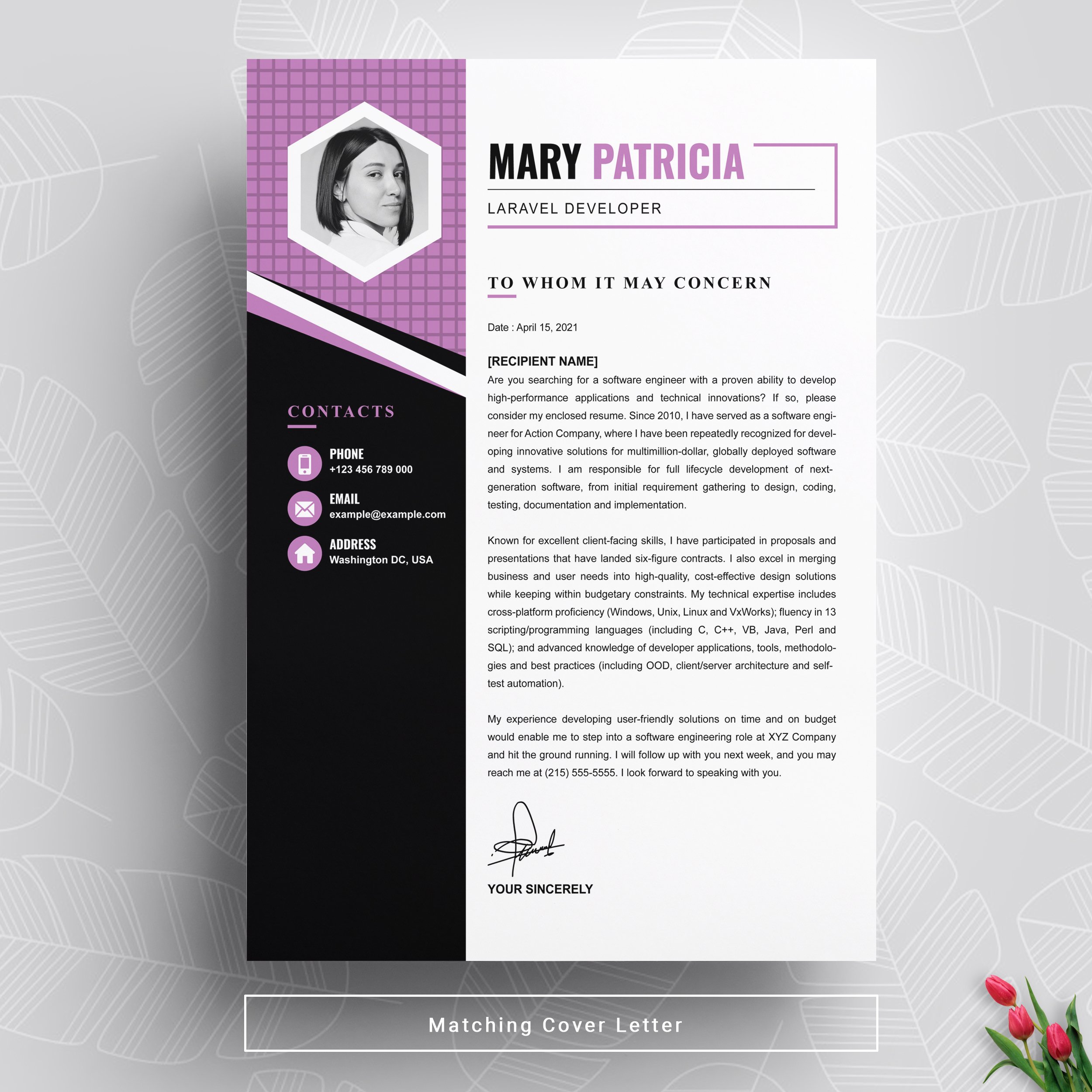 04 free resume page no 02 design template 748