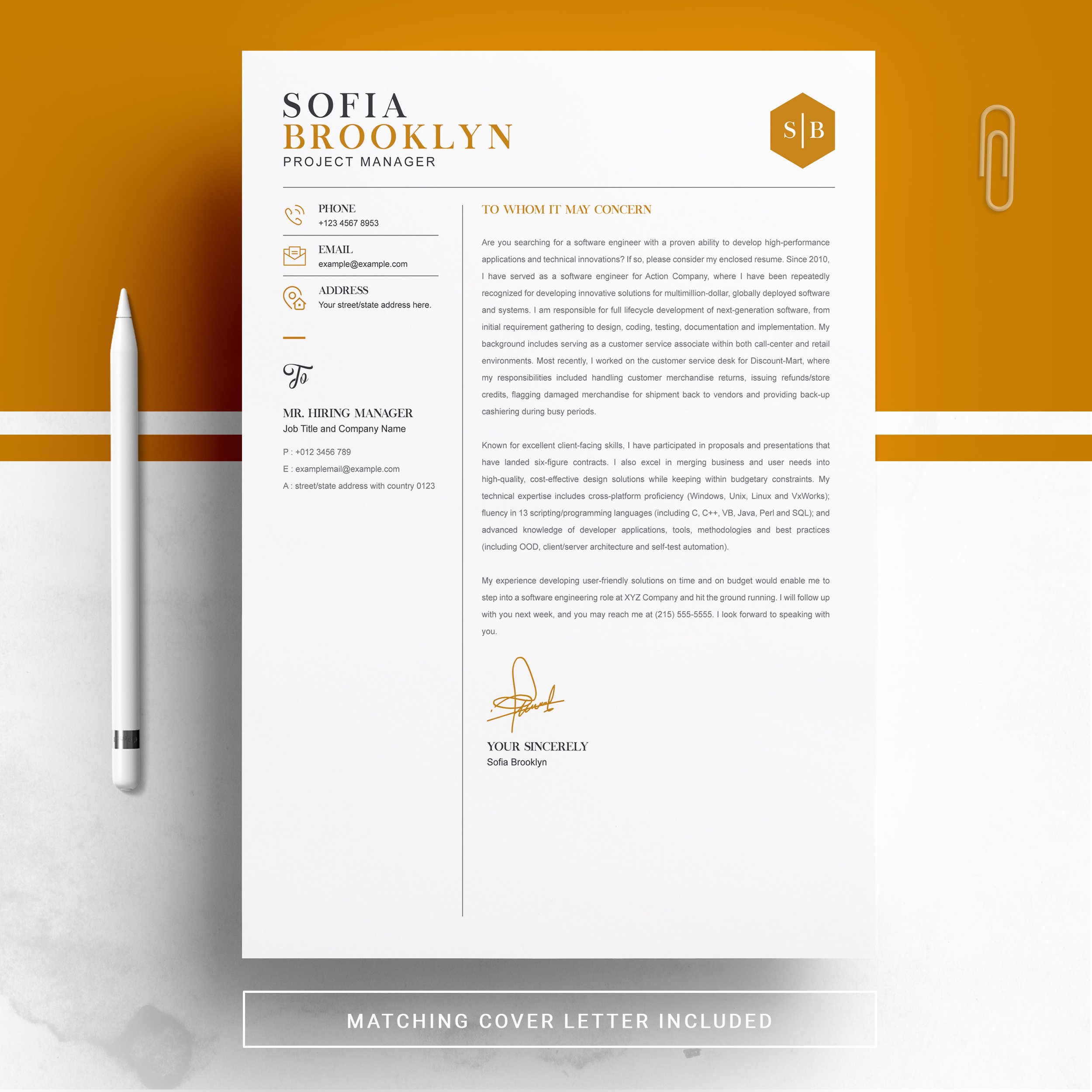 04 free resume page no 02 design template 944
