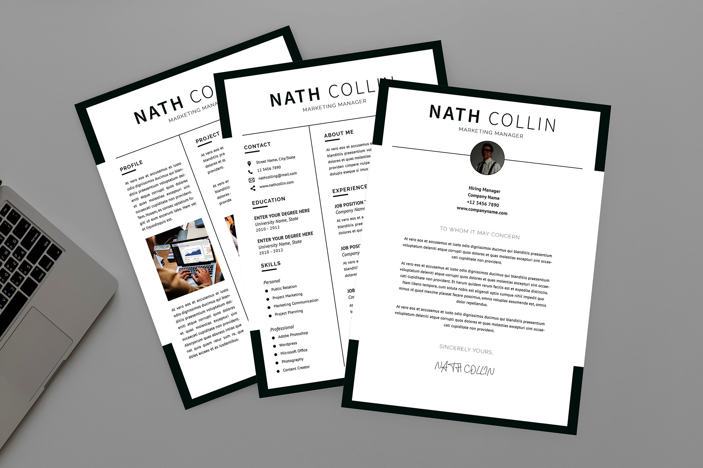 Nath Marketing Resume Designer cover image.