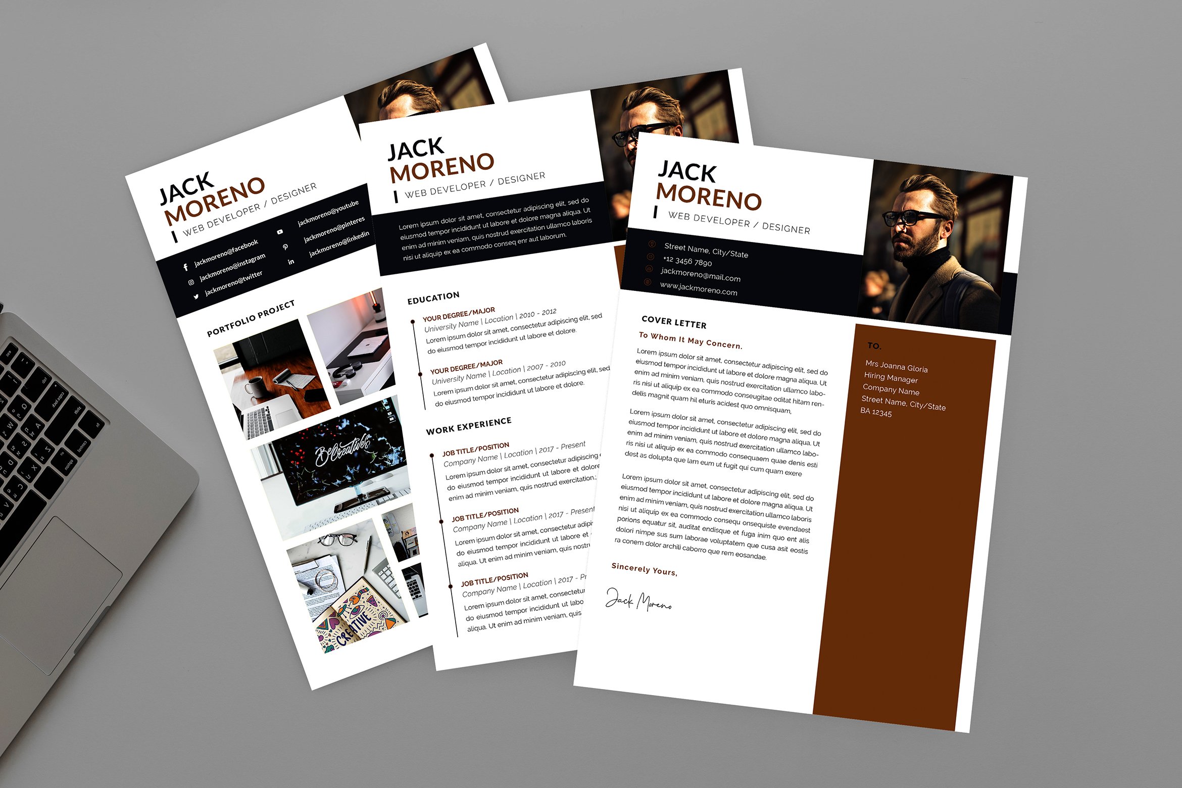 Jack Developer Resume Designer cover image.