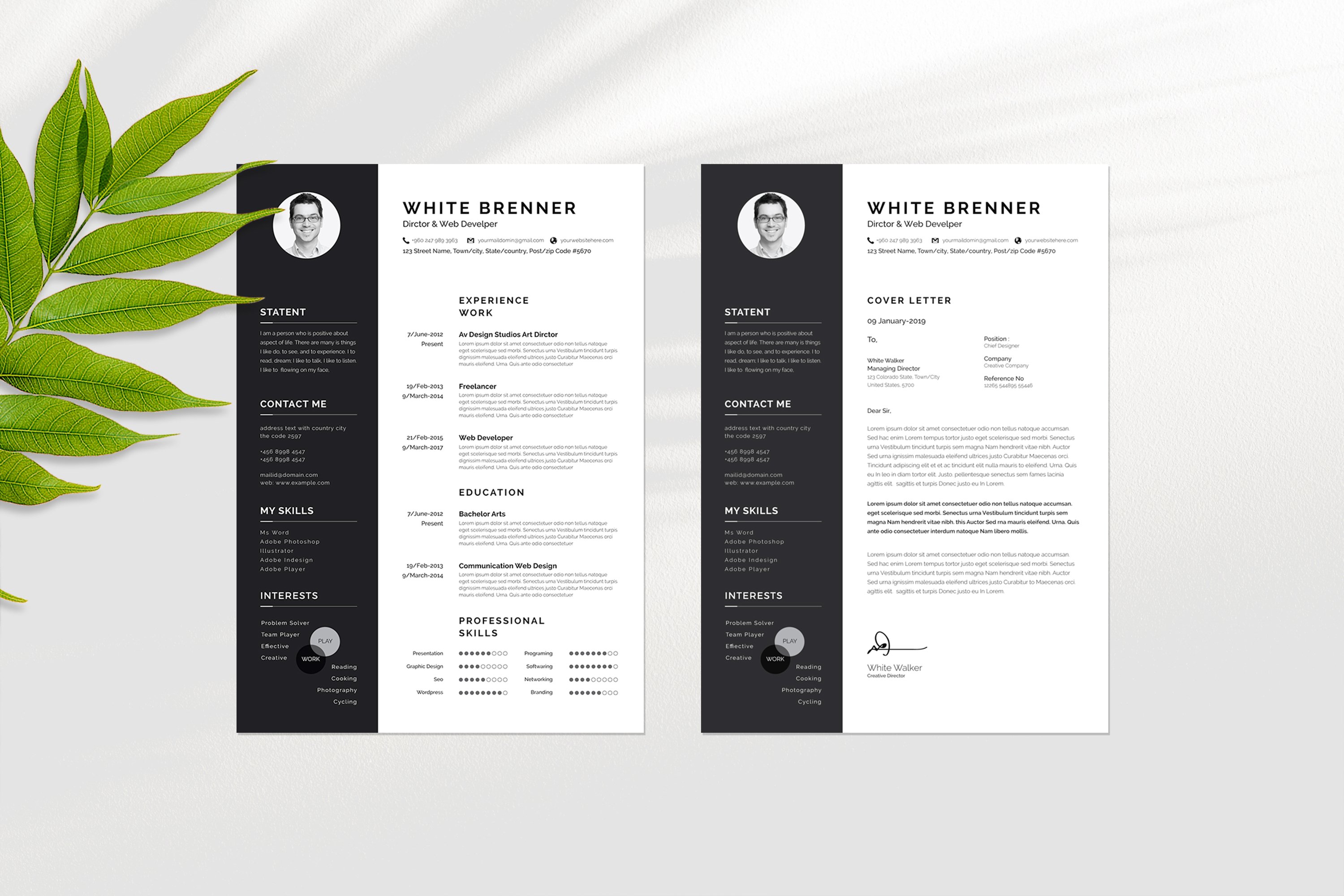 04 minimal black white resume template 641