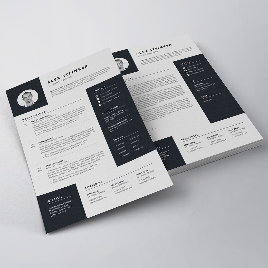 Clean Resume/CV Template preview image.