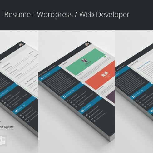 Wordpress Web Developer - Resume cover image.