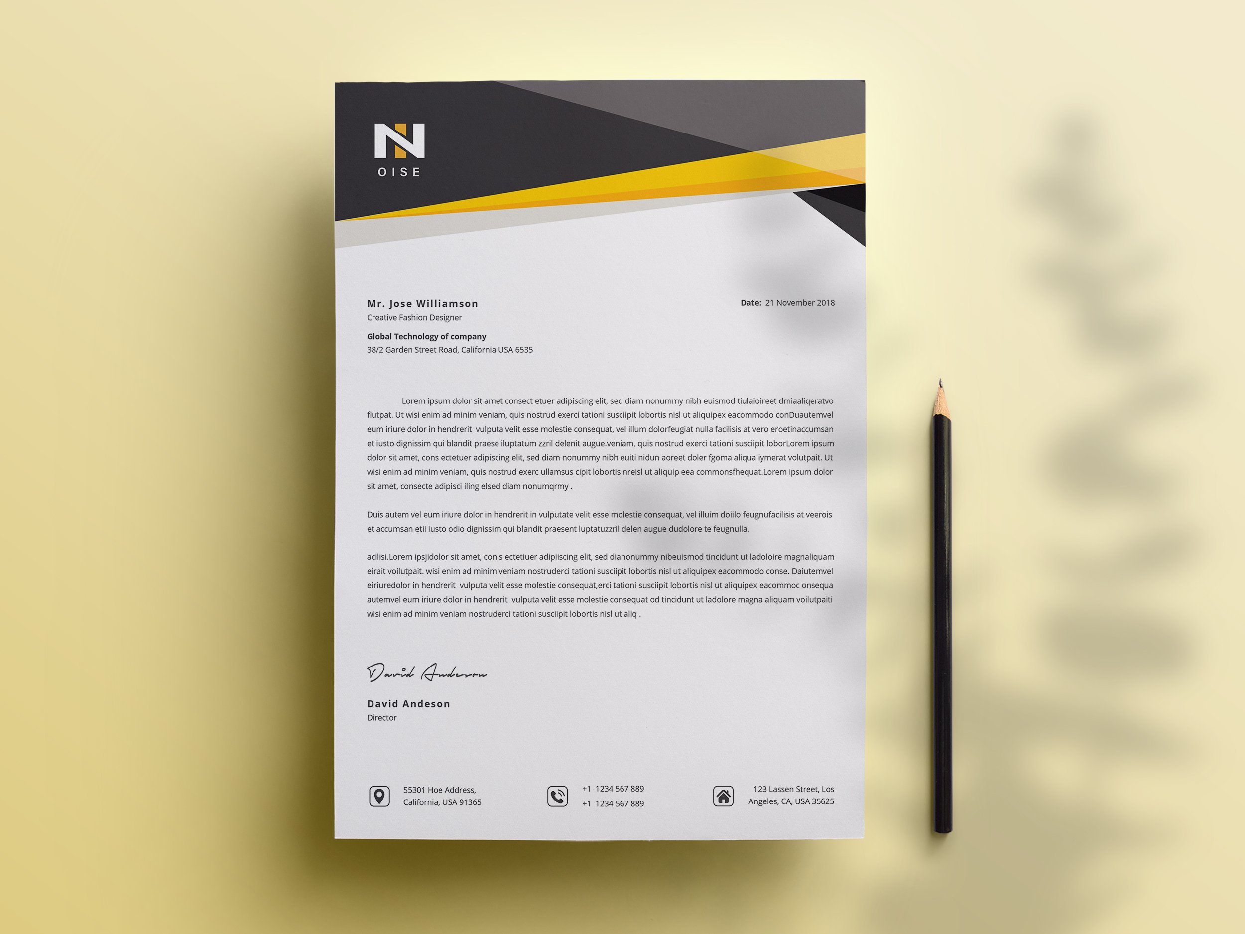 Modern Letterhead Word cover image.