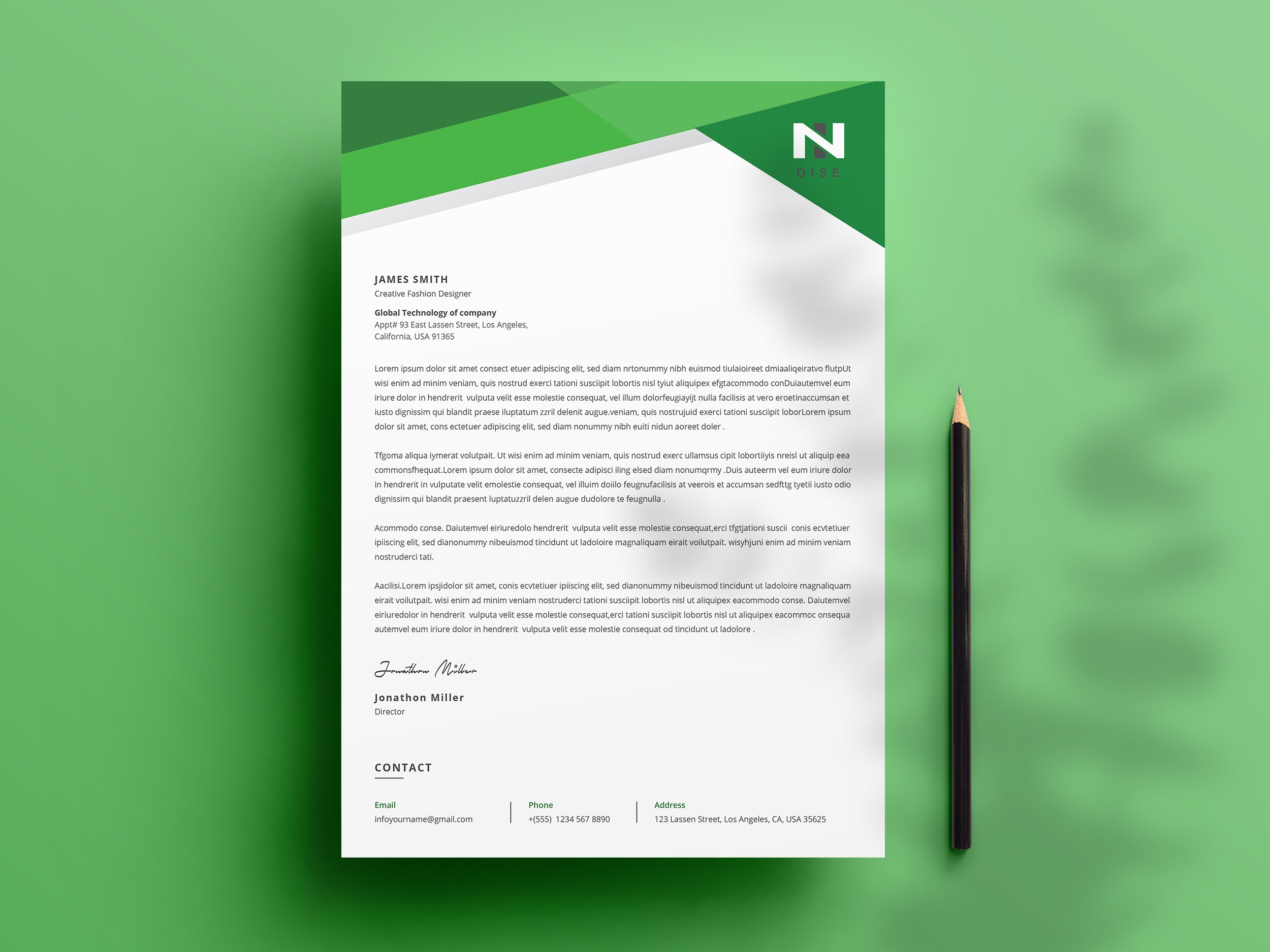 Letterhead Word Template cover image.