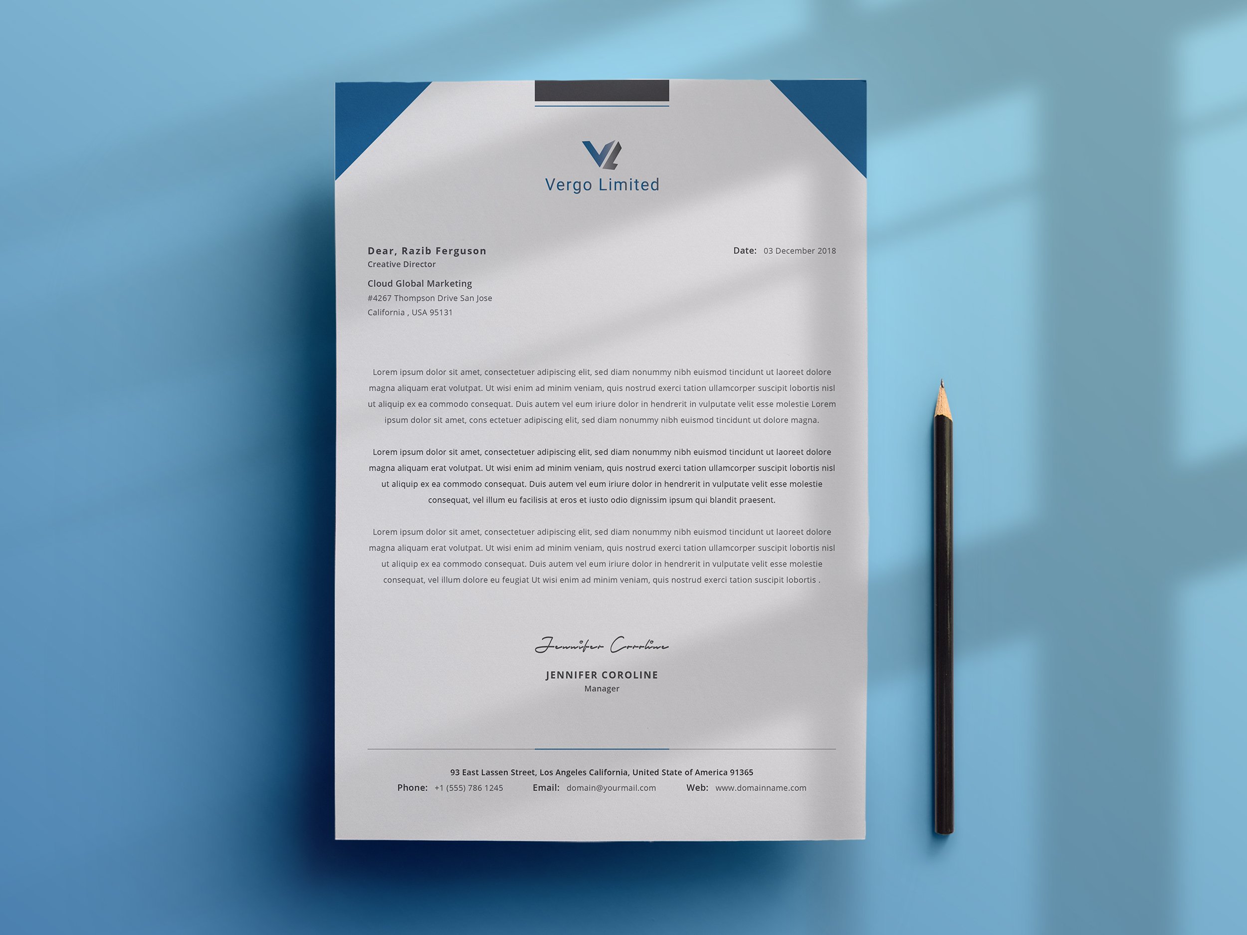 Clean Letterhead Word cover image.