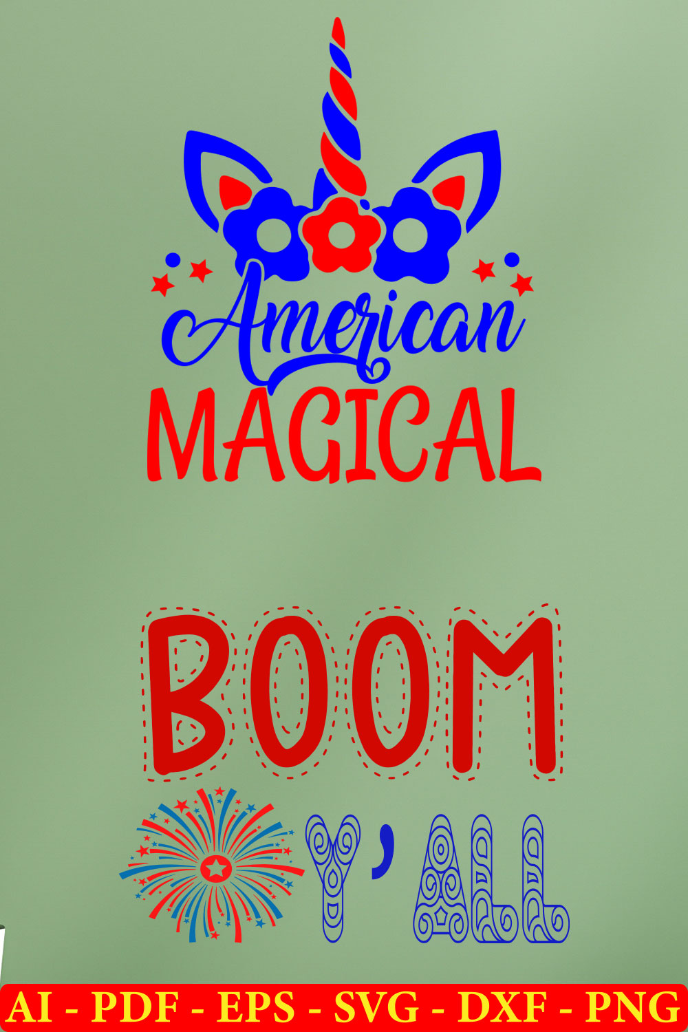 6 4th july T-shirt SVG Bundle Vol-20 pinterest preview image.