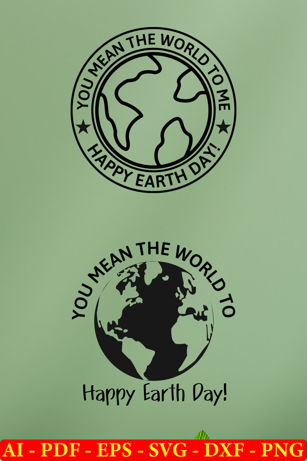 6 Earth Day T-shirt SVG Bundle Vol-04 pinterest preview image.