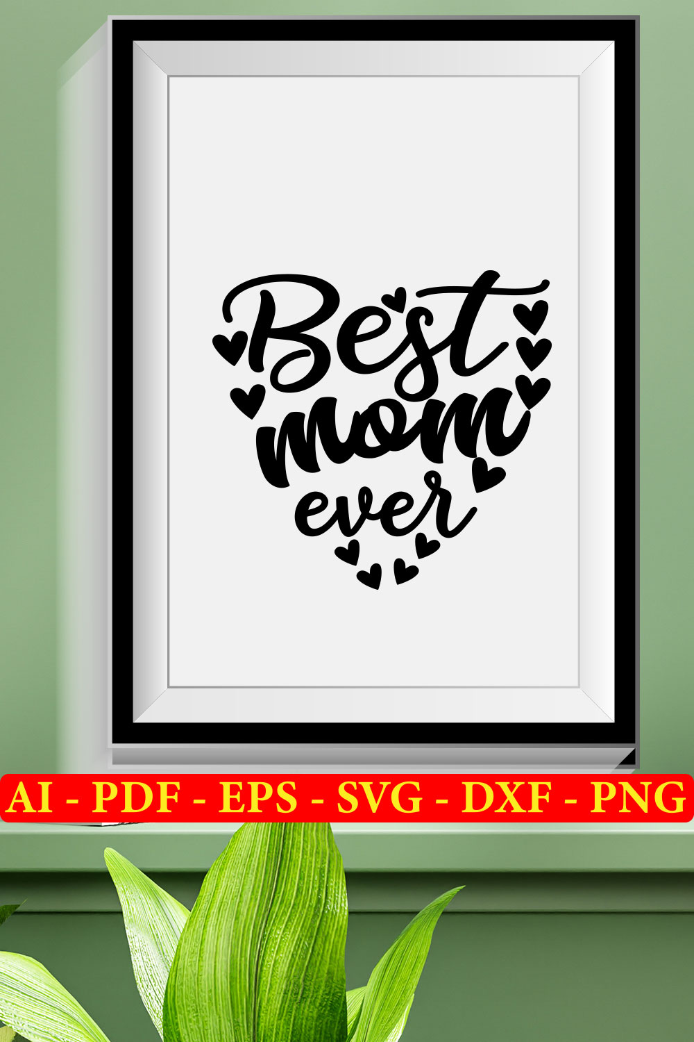 6 Mother's Day SVG Bundle Vol 01 pinterest preview image.
