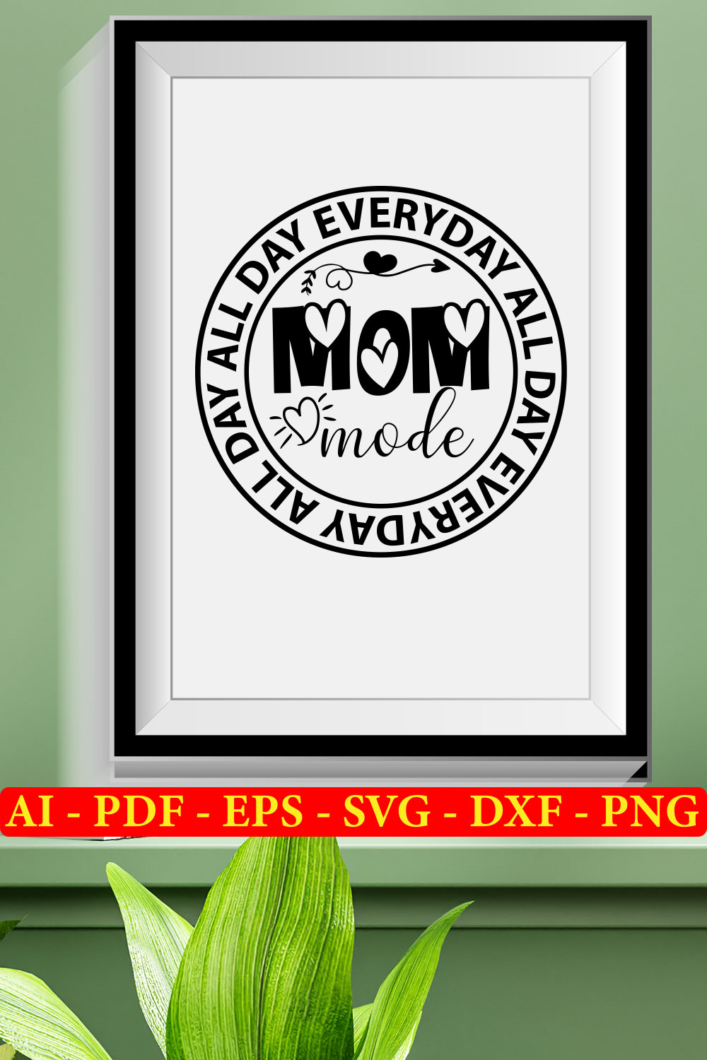 6 Mother's Day SVG Bundle Vol 04 pinterest preview image.