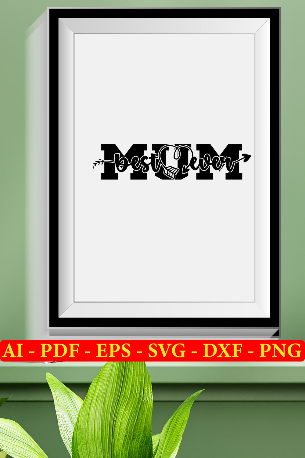 6 Mother's Day SVG Bundle Vol 11 pinterest preview image.