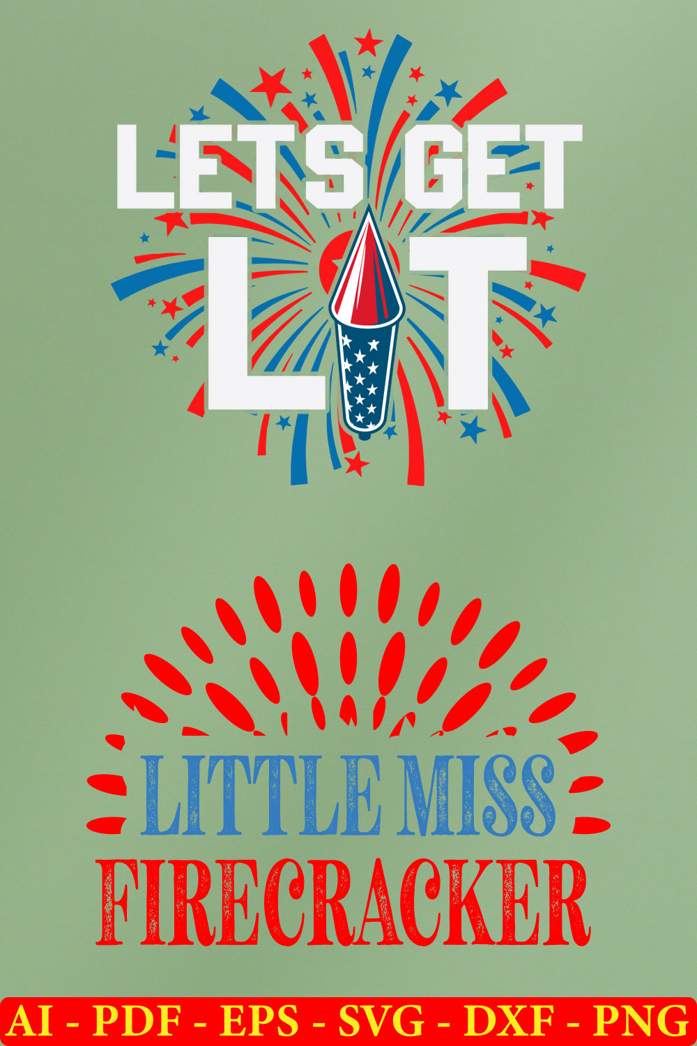 6 4th july T-shirt SVG Bundle Vol-10 pinterest preview image.