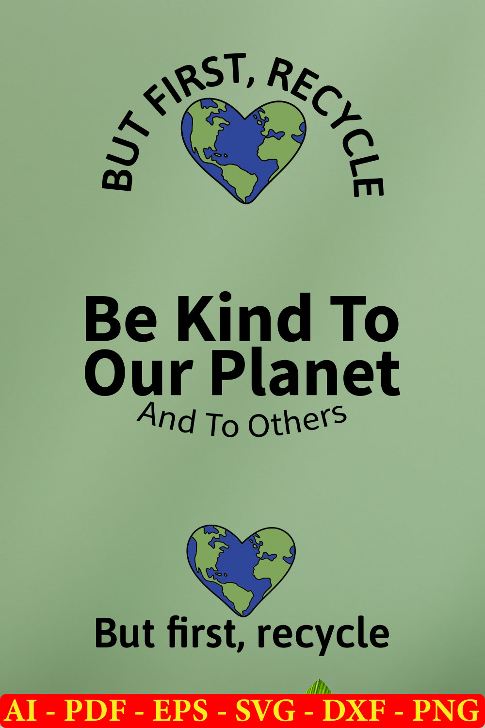 6 Earth Day T-shirt SVG Bundle Vol-01 pinterest preview image.